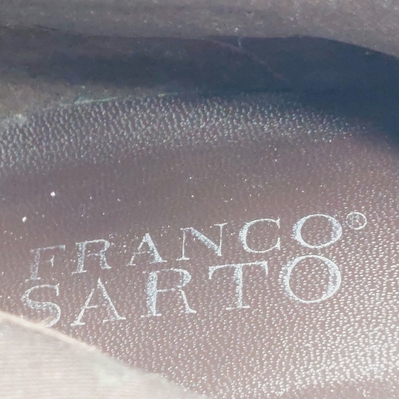 Franco Sarto Tall Brown Leather Suede Block Heel Rounded Toe Boots X230 - Picture 13 of 15